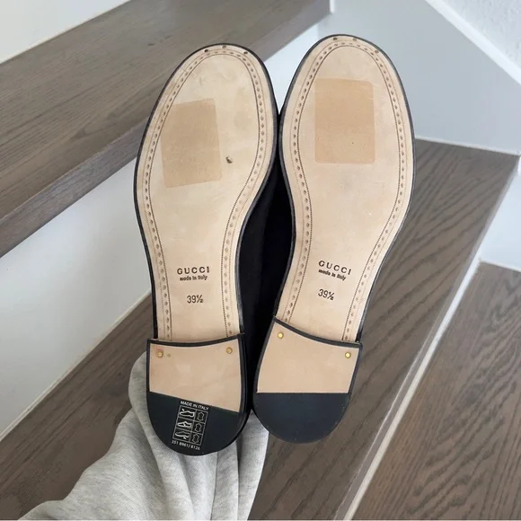 NWOT Gucci Gigi Horsebit 1953 Suede Mocassin Loafers in Black - Picture 8 of 8